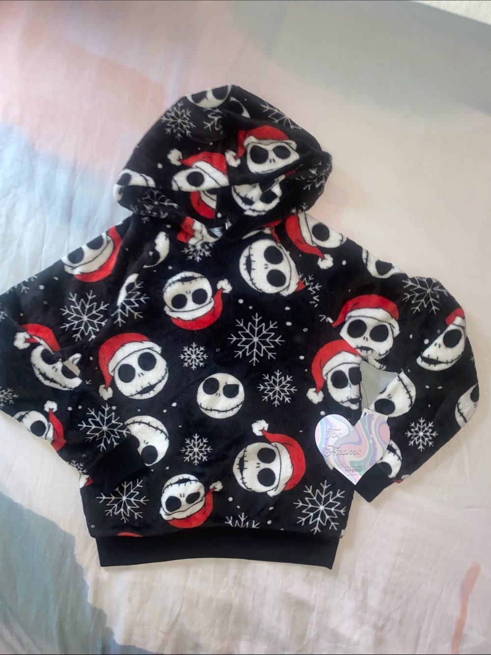 Disney Nightmare Before Christmas Black Fleece Girls Size 14 Large NEW